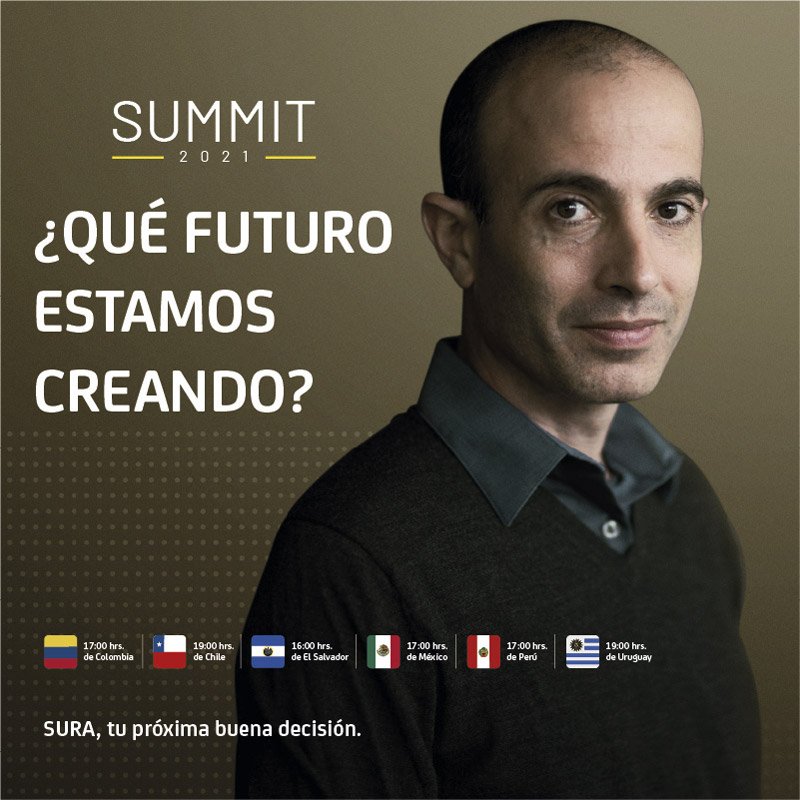 Yuval Noah Harari shall give a talk about the future at the upcoming SURA SUMMIT